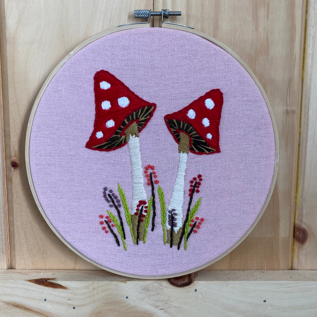 Mushroom Embroidery SunseekerJewelry