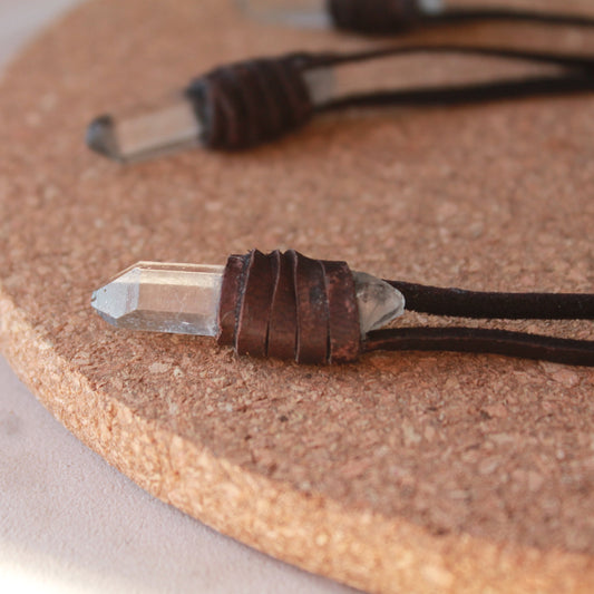 Baguette de quartz - Collier Totem