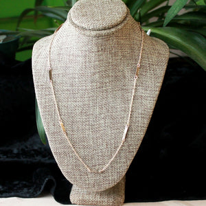Gold bar necklace