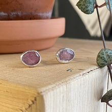 Load image into Gallery viewer, Made to Order Gemstone - Silver ear Studs