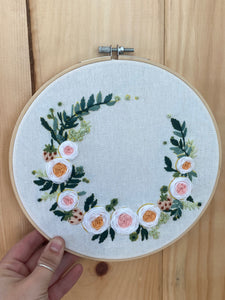 Sweet Flower Crown Embroidery