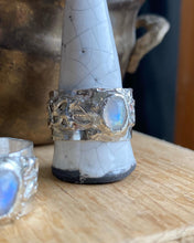 Load image into Gallery viewer, Rainbow Moonstone Divinity Ring