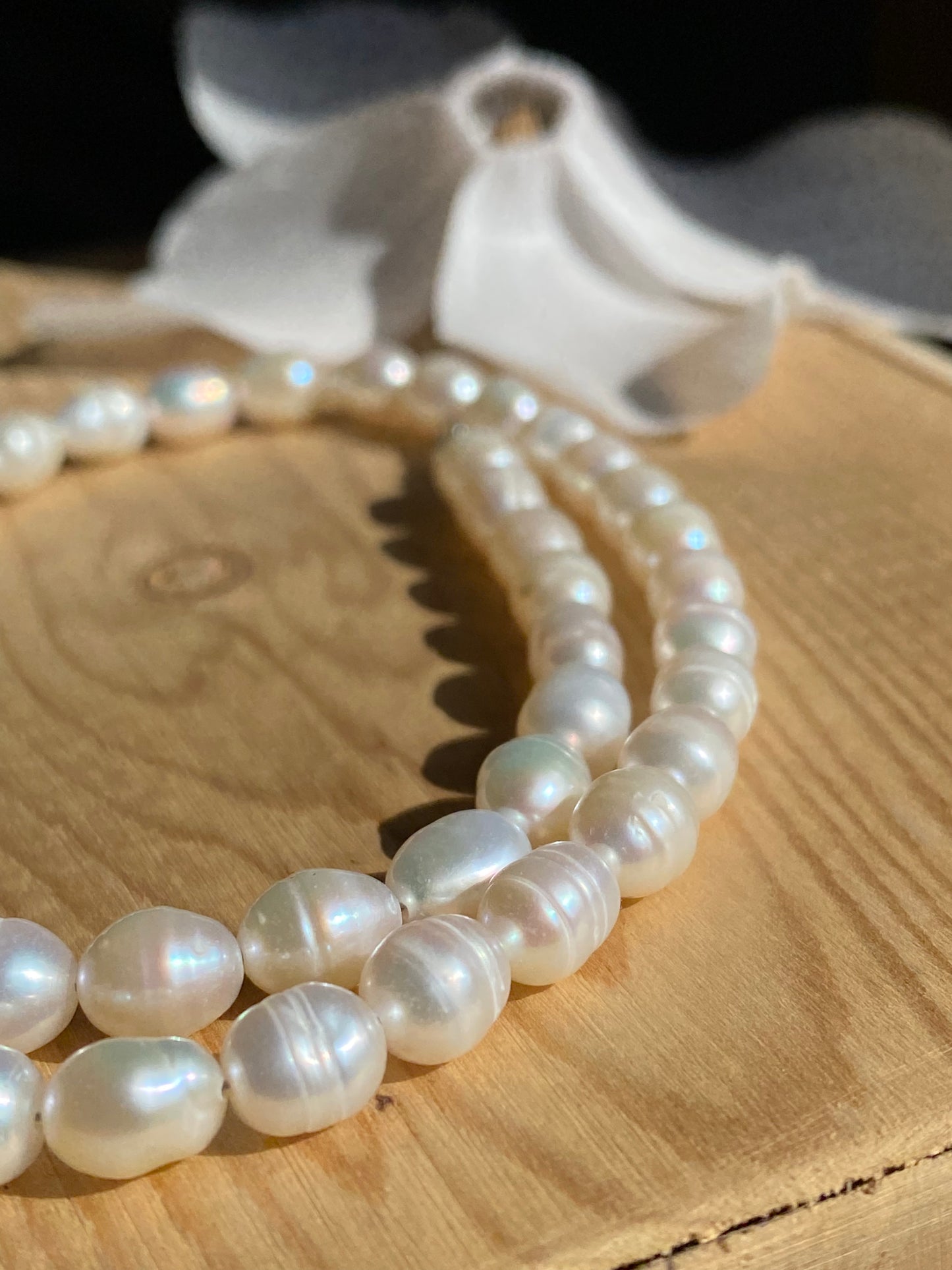 Sweet White Pearls Necklace - 16’’