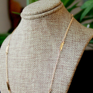 Collier barre d'or