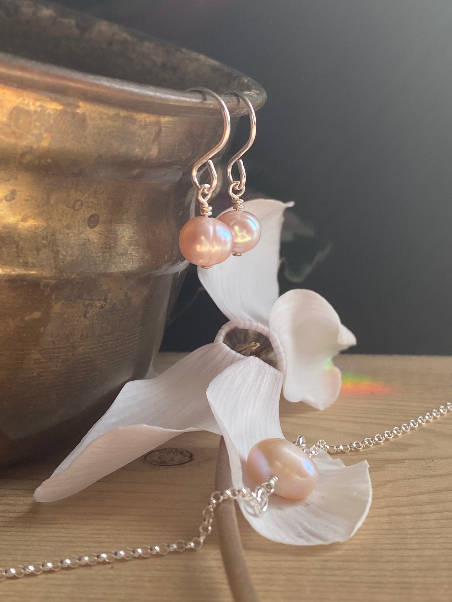Boucles D'oreilles Perles Pastel