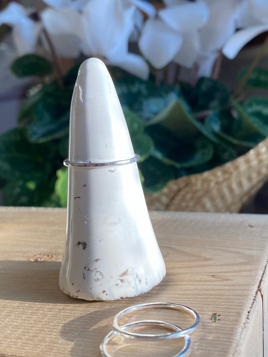 Bague simple en argent sterling .925