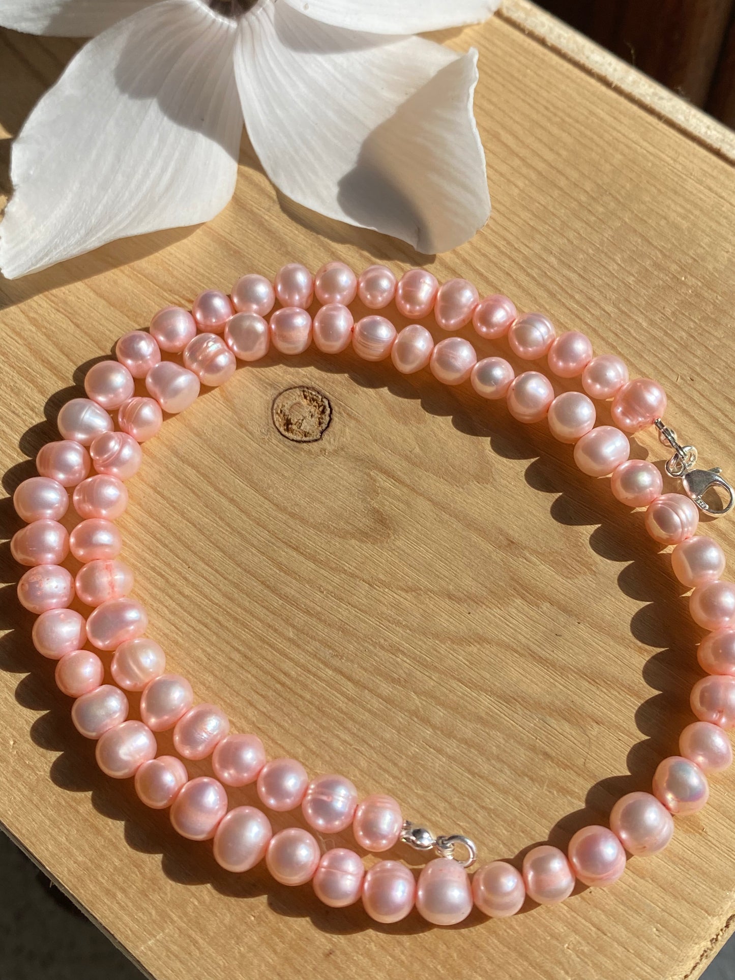 Sweet Pearls Necklace - Rose