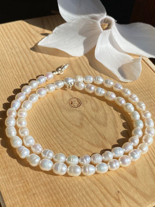 Sweet White Pearls Necklace - 17’’