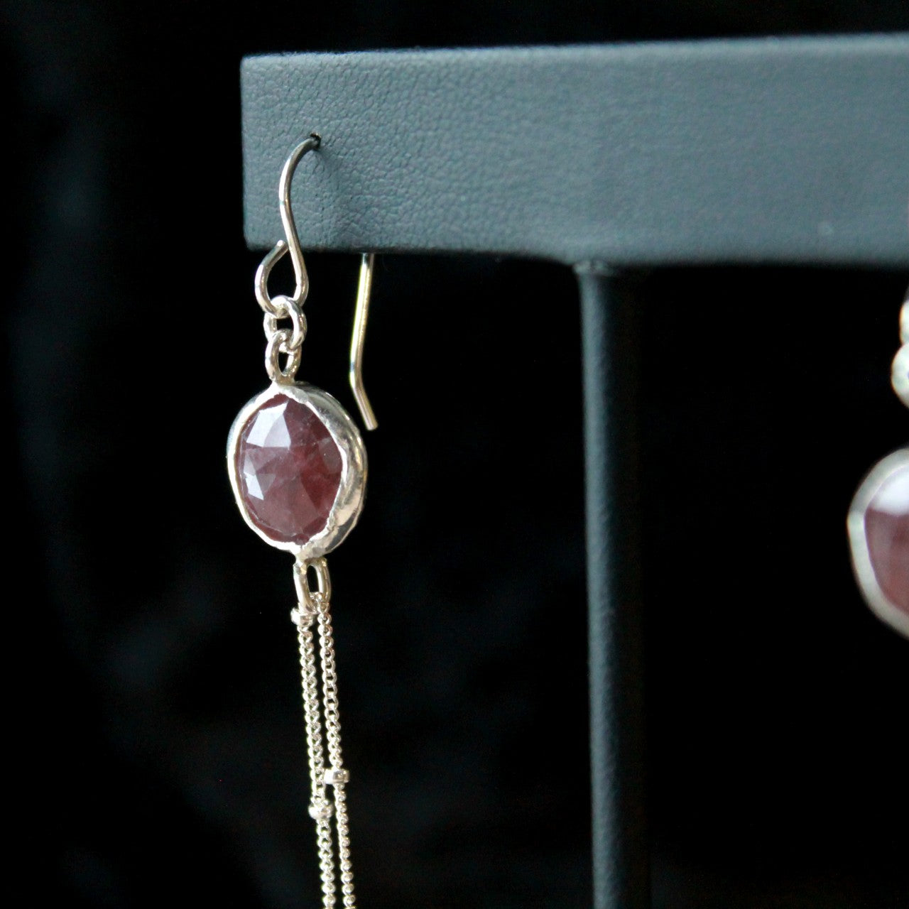 Boucles d'oreilles rubis